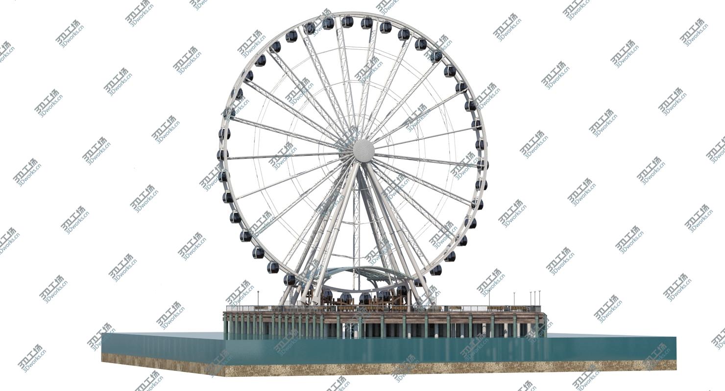 images/goods_img/202104021/3D model Seattle Great Ferris Wheel at Pier/3.jpg